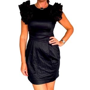 Little black dress FRENCH CONNECTION size 6  cotton/ spandex perfect for event